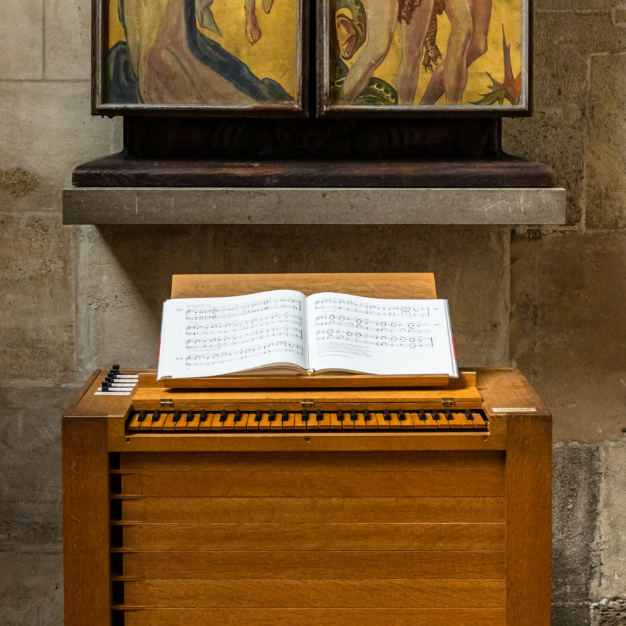 A photograph of the Box Organ.